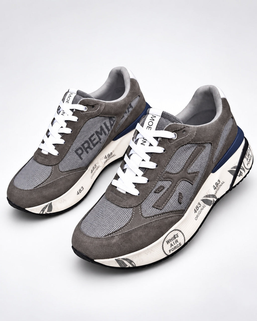Premiata 483 Grey - par patika