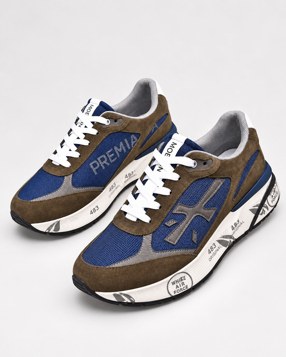 Premiata 483 Brown Navy - par patika