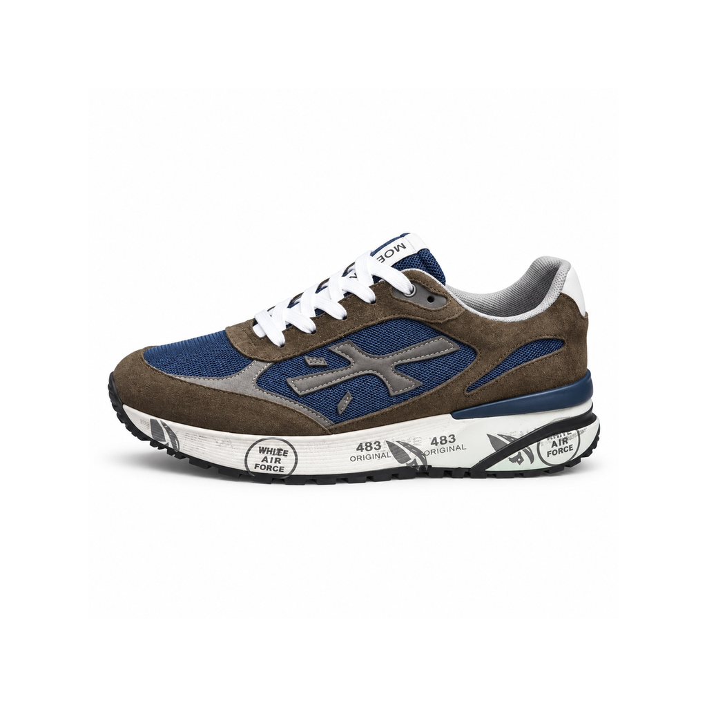 Premiata 483 Brown Navy - bočni prikaz
