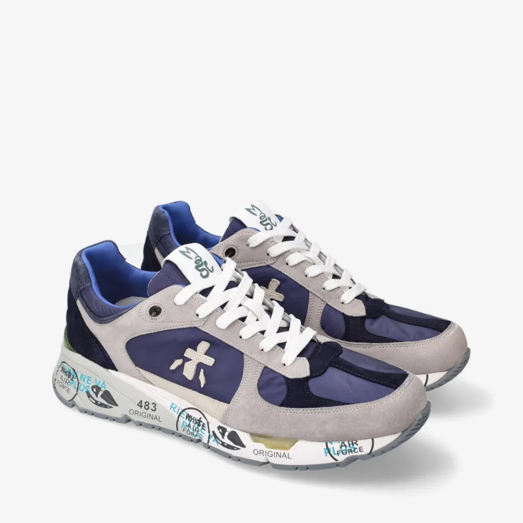 Premiata Blue / Beige patike – fotografija modela 3
