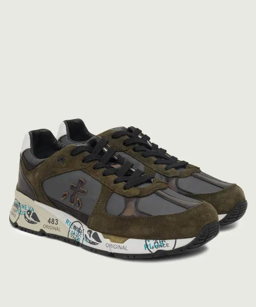 Premiata Mick 7717 Olive Green / Dark Brown patike – fotografija modela 2