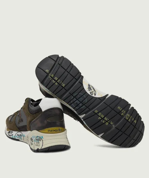 Premiata Mick 7717 Olive Green / Dark Brown patike – fotografija modela 3